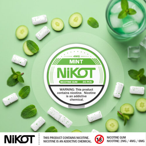 NIKOT -Nicotine gum Cool Mint 4MG